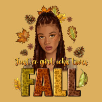 Just A Girl Who Loves Fall Afro Woman Premium Hoodie | Teevron