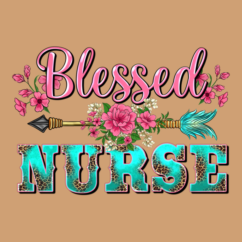 Western Blessed Nurse Pink Floral Arrow Vintage Tee by BarkalooDesign | Teevron