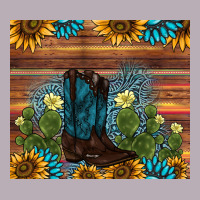 Boot Cactus Sunflower Gemstone Vintage Tee | Teevron