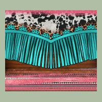 Western Fringe Cowhide Leopard Urban Heavy Tee | Teevron