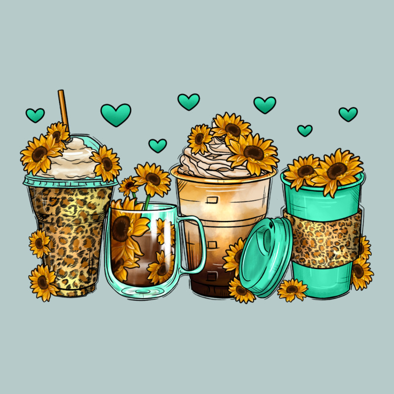 Sunflowers Coffee Cups Heavy Core Tee by Zillion Design Studio | Teevron