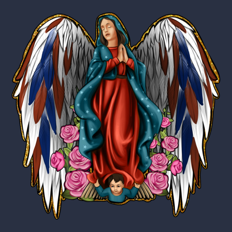 Angel Wing Lady Of Guadalupe 4th Of July Heavyweight Sweatshirt by Jasminsmagicworld | Teevron