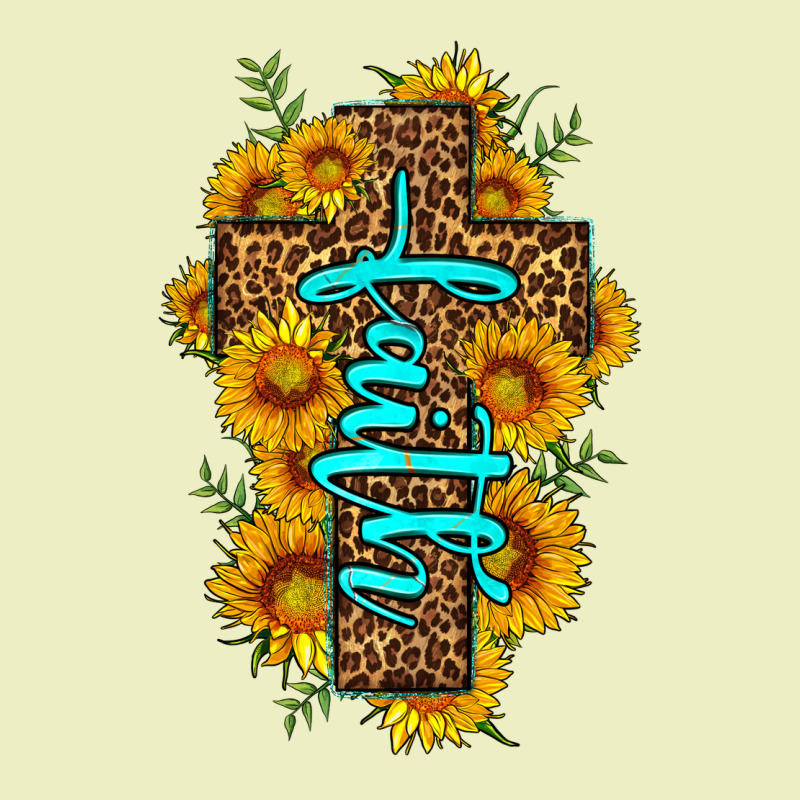 Faith Sunflower Leopard Cross Olivia Urban Hoodie by OliviaCreatesArt | Teevron