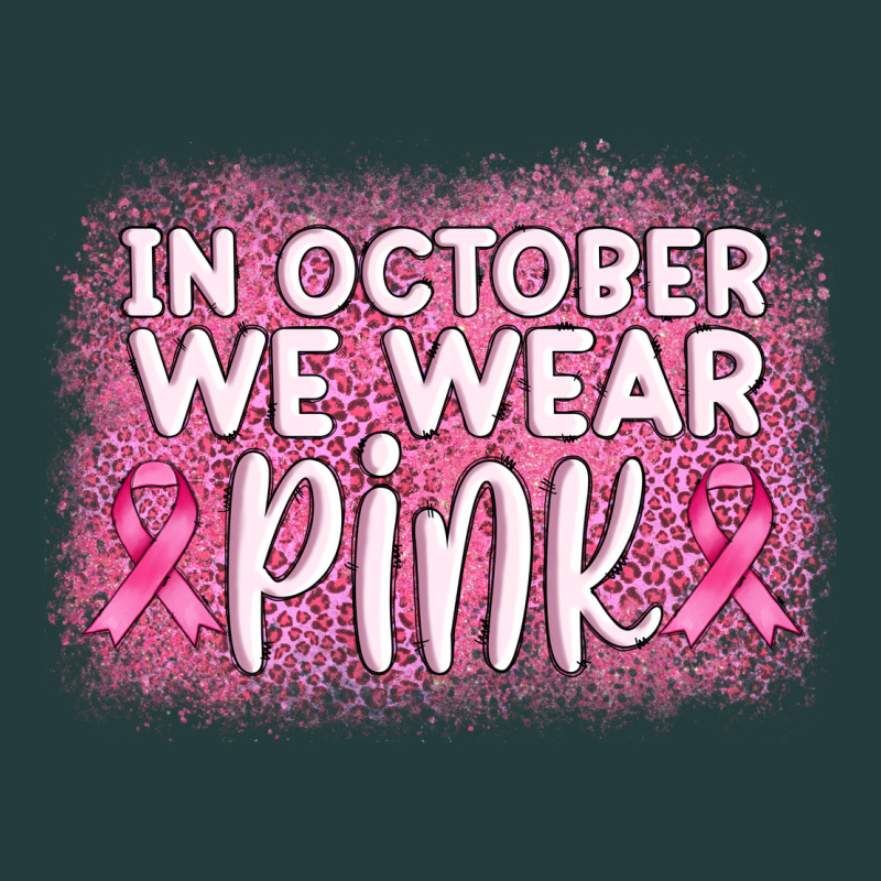 In October We Wear Pink Leopard Glitter Classic Tee by AdoDesignShop | Teevron