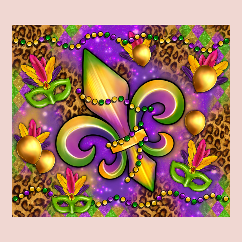 Mardi Gras Fleur De Lis Premium Sweatshirt by NancyCooperArtShop | Teevron