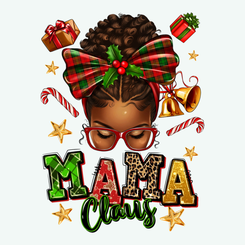 Mama Claus Afro Messy Bun Premium Hoodie by texasbilliewilder | Teevron