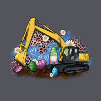 Easter Excavator Gnome Egg Leopard Vintage Hoodie | Teevron