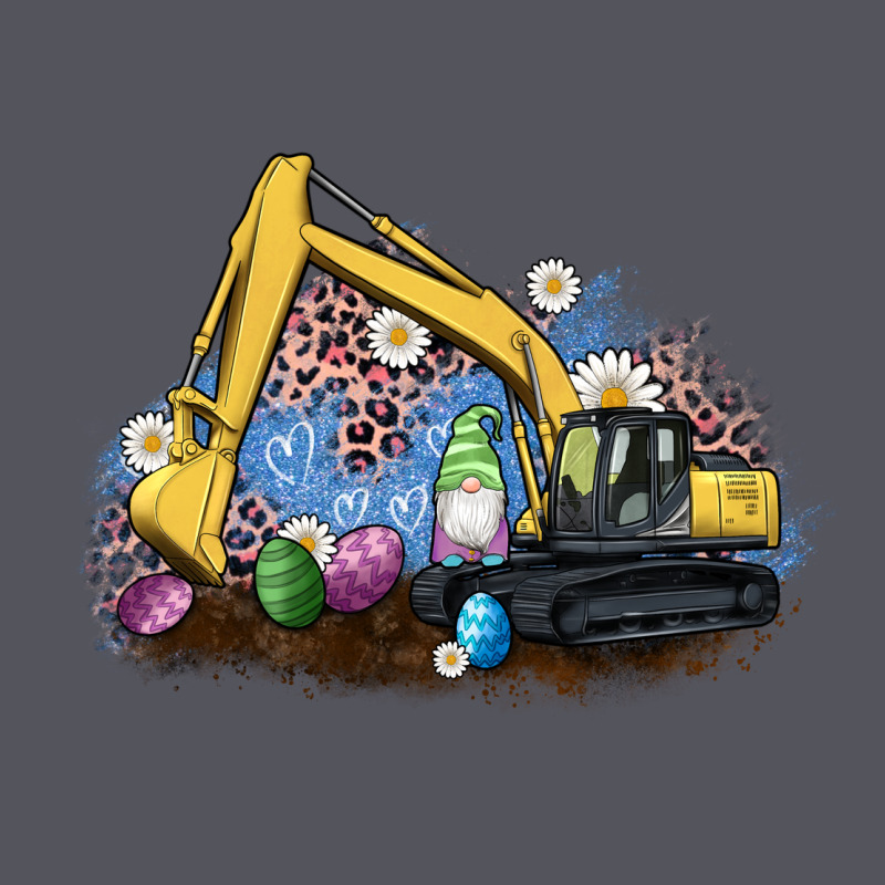 Easter Excavator Gnome Egg Leopard Vintage Hoodie by Artiststas | Teevron