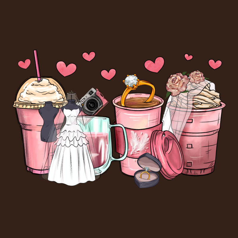 Wedding Bride Coffee Cups Heavy Core Tee by Zillion Design Studio | Teevron