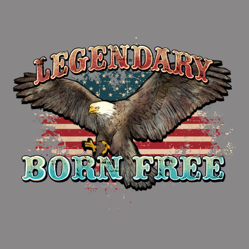 Legendary Born Free Eagle Vintage Tee by NancyCooperArtShop | Teevron