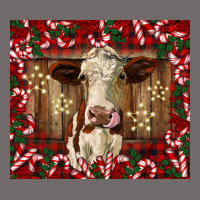 Christmas Heifer With Candy Canes Urban Heavy Tee | Teevron