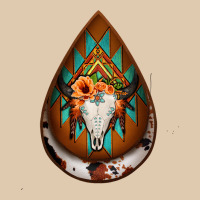 Aztec Bullskull Teardrop Earrings Heavyweight Sweatshirt | Teevron