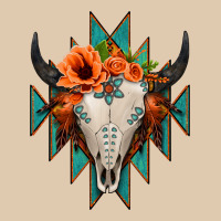 Aztec Turquoise Bull Skull Heavyweight Sweatshirt | Teevron