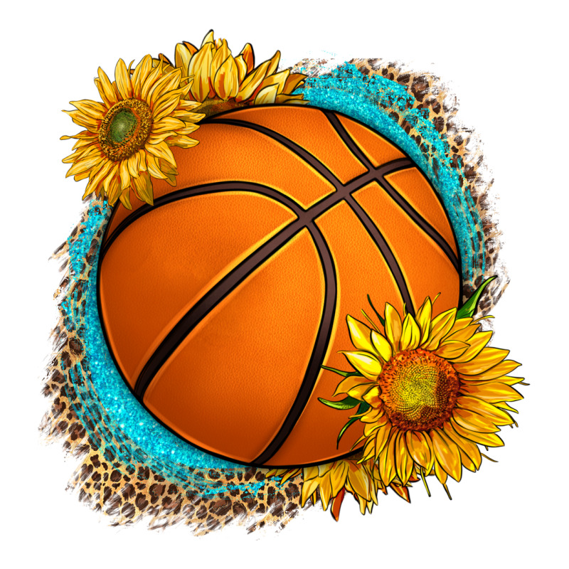 Western Basketball With Sunflower Premium Tee by HRA Design Shop | Teevron