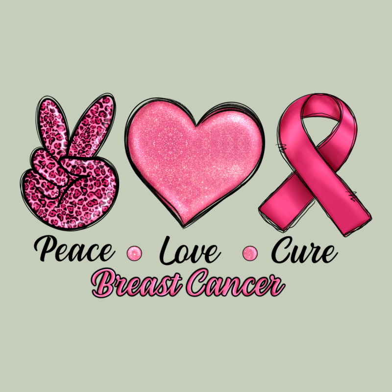 Breast Cancer Peace Love Cure Ladies Tee by RanaPortraitStore | Teevron