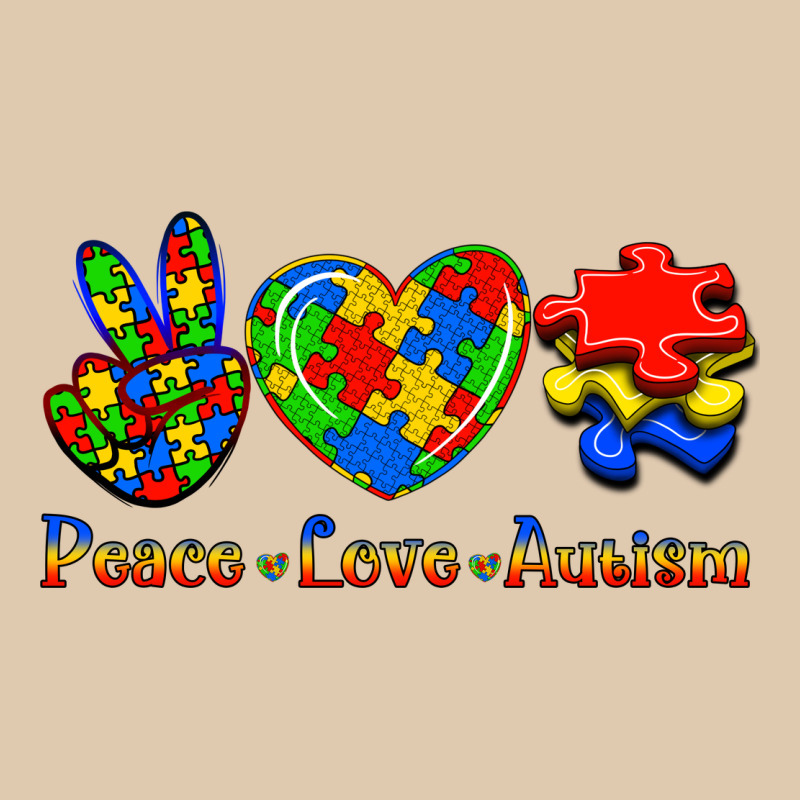Peace Love Autism Heavyweight Sweatshirt by Jasminsmagicworld | Teevron