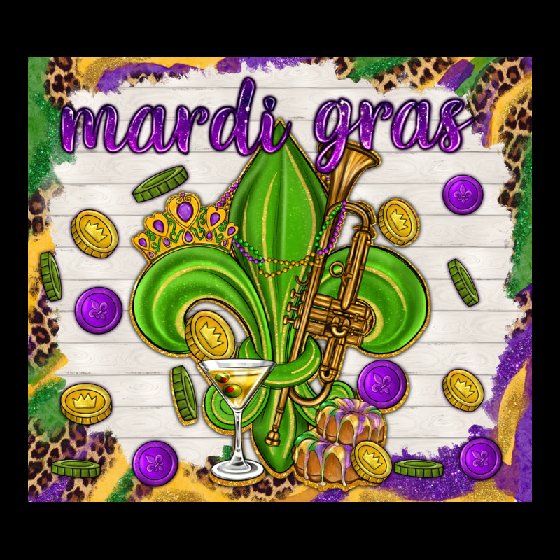 Mardi Gras Fleur De Lis Premium Sweatshirt by NancyCooperArtShop | Teevron
