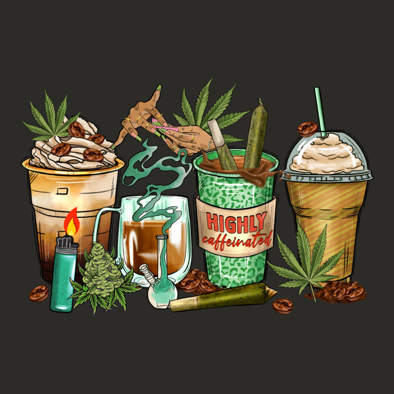 Highly Caffeinated Coffee Cups Heavy Core Tee by Zillion Design Studio | Teevron