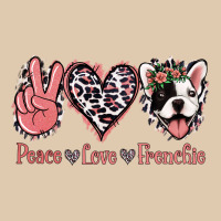 Peace Love French Bulldog Heavyweight Sweatshirt | Teevron