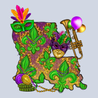 Louisiana Map Mardi Gras Premium Sweatshirt | Teevron