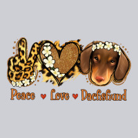 Peace Love Dachshund Heavyweight Sweatshirt | Teevron