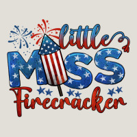 Little Miss Firecracker 4th Of July Heavy Core Tee | Teevron