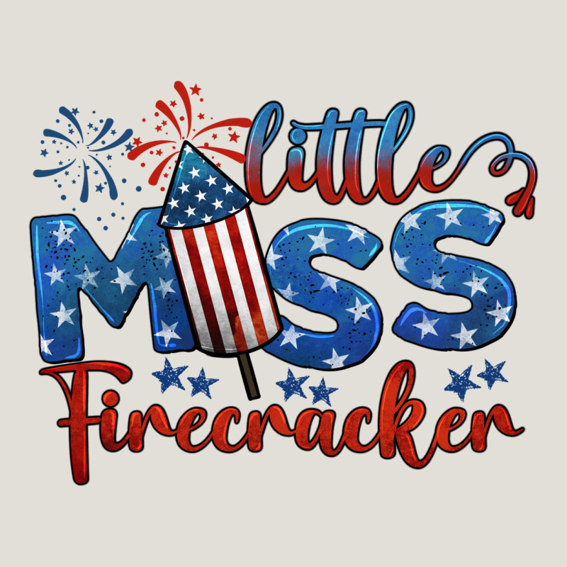 Little Miss Firecracker 4th Of July Heavy Core Tee by BarkalooDesign | Teevron