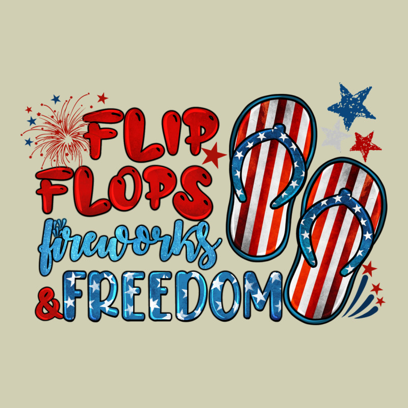 Flip Flops Fireworks & Freedom Heavy Core Tee by BarkalooDesign | Teevron