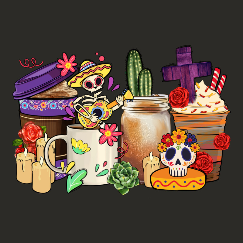 Mexican Dia De Los Muertos Coffee Cups Heavy Core Tee by CTS Tumbler Store | Teevron