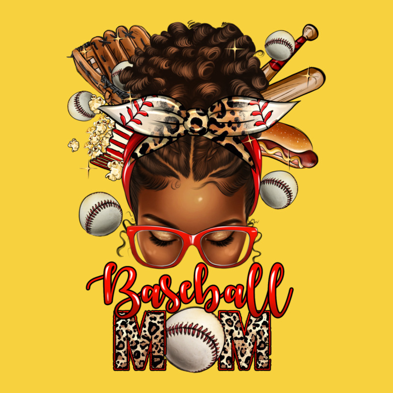 Baseball Mom Afro Messy Bun Premium Sweatshirt by texasbilliewilder | Teevron