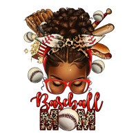 Baseball Mom Afro Messy Bun | Teevron