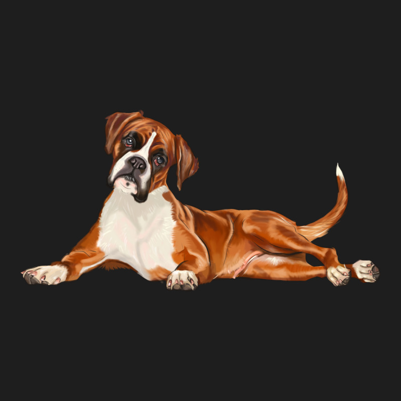 Boxer Dog Illustrations Classic Tee by LillyAllenDesigns | Teevron