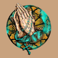 Western Praying Hands Prayer Rosary  Faith Cross Vintage Tee | Teevron