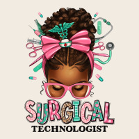 Surgical Technologist Afro Messy Bun Premium Sweatshirt | Teevron