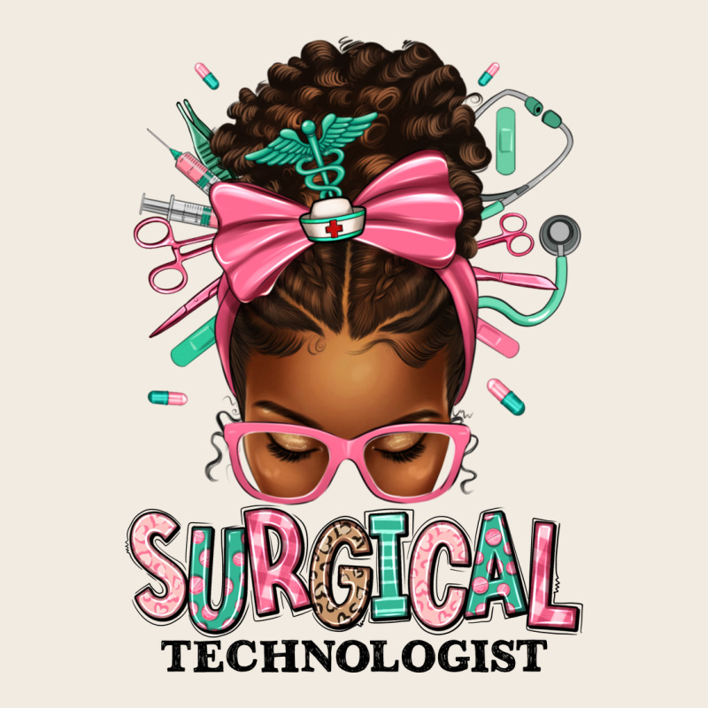 Surgical Technologist Afro Messy Bun Premium Sweatshirt by texasbilliewilder | Teevron