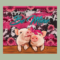 Be Mine Valentine's Day Pigs Urban Heavy Tee | Teevron