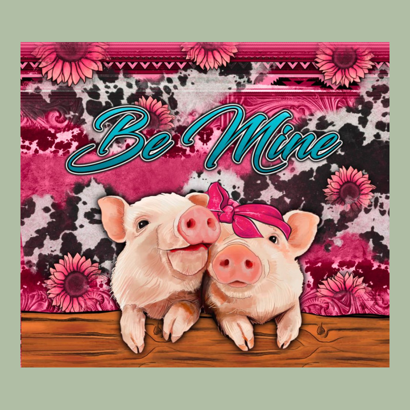Be Mine Valentine's Day Pigs Urban Heavy Tee by Jasminsmagicworld | Teevron