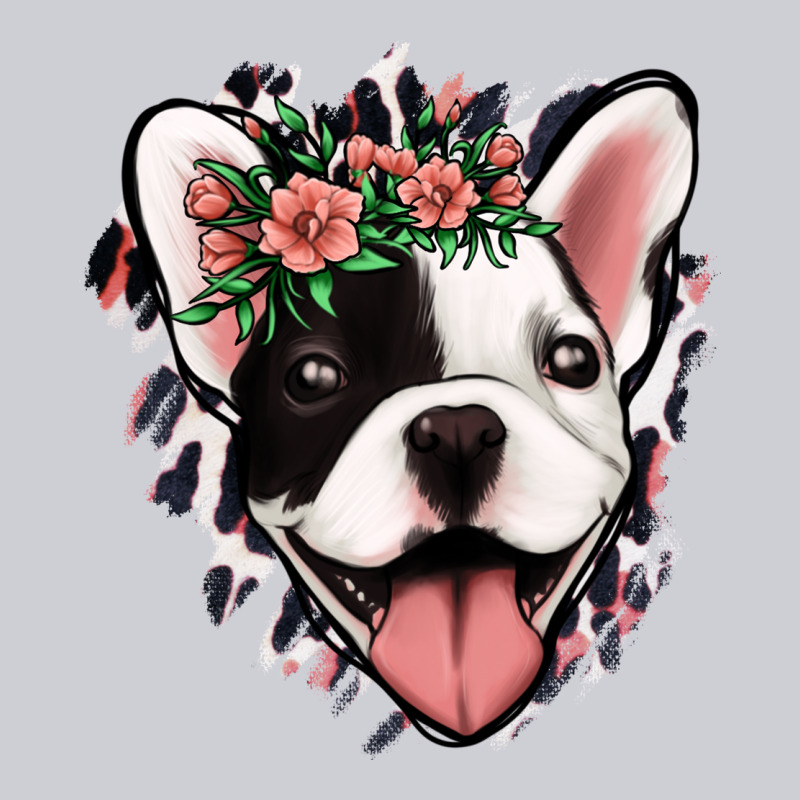 French Bulldog Floral Heavyweight Sweatshirt by Jasminsmagicworld | Teevron