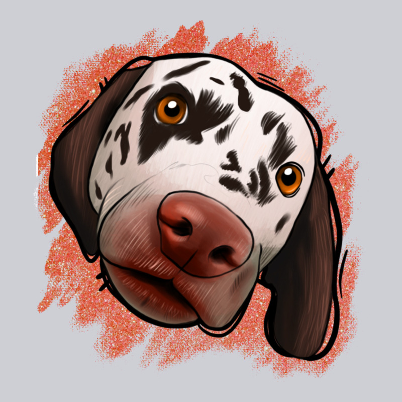 Dalmatians Peach Glitter Background Heavyweight Sweatshirt by Jasminsmagicworld | Teevron