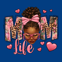 Afro Messy Bun Mom Life Premium Sweatshirt | Teevron