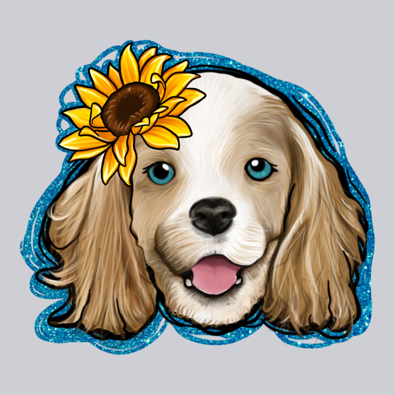 Cocker Spaniel Sunflower Heavyweight Sweatshirt by Jasminsmagicworld | Teevron