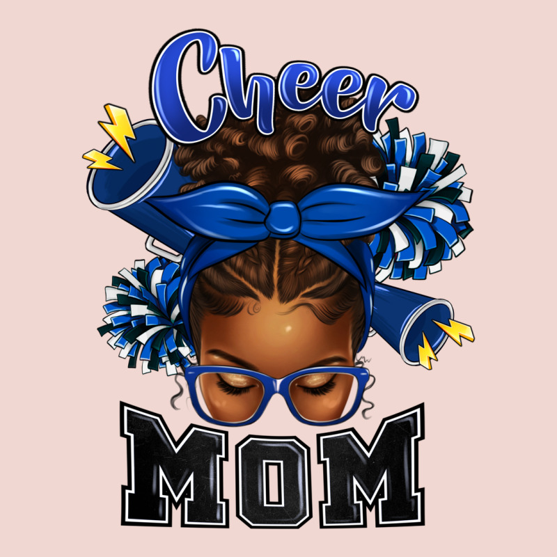 Cheer Mom Afro Messy Bun Premium Sweatshirt by texasbilliewilder | Teevron