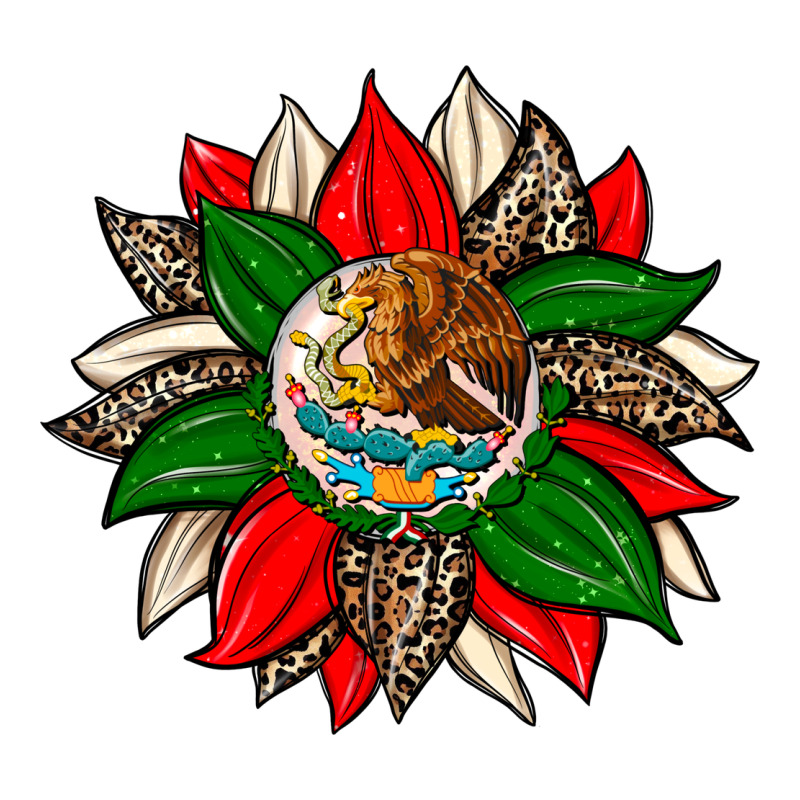 Mexican Flag Sunflower Ladies Tee by Zillion Design Studio | Teevron