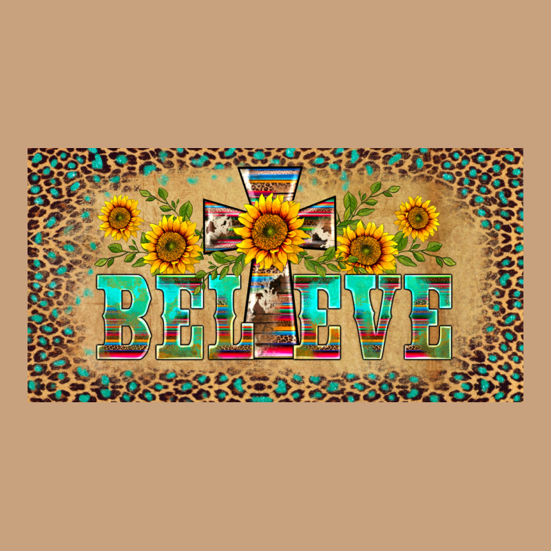 Western Believe Leopard Aztek License Plate Template Vintage Tee by BarkalooDesign | Teevron