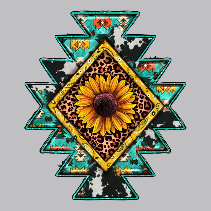 Aztec Leopard Sunflower Long Sleeve Tee by JahusDesignShop | Teevron