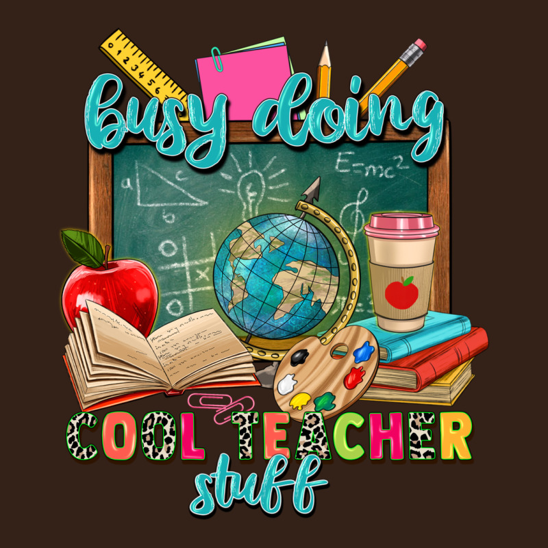 Busy Doing Cool Teacher Stuff Heavy Core Tee by Zillion Design Studio | Teevron