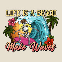 Life Is A Beach Make Waves Skeleton Urban Heavy Tee | Teevron