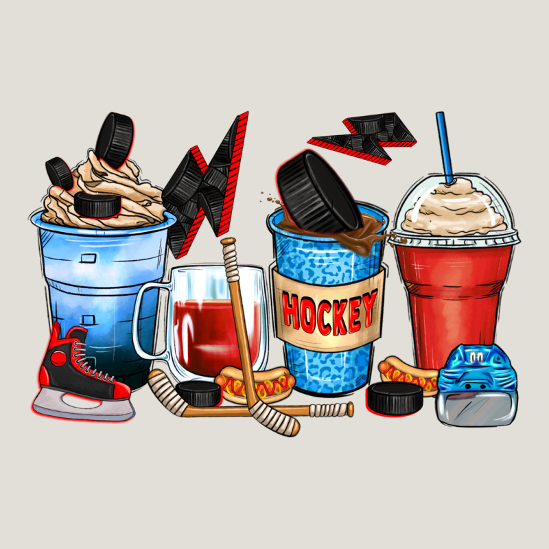 Hockey Begins After Coffee Cups Heavy Core Tee by Zillion Design Studio | Teevron