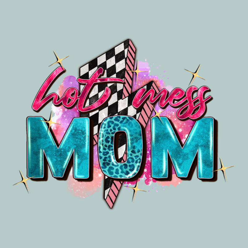 Hot Mess Mom Heavy Core Tee by Zillion Design Studio | Teevron