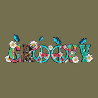 Groovy With Peace  Sign Flowers Vintage Hoodie | Teevron